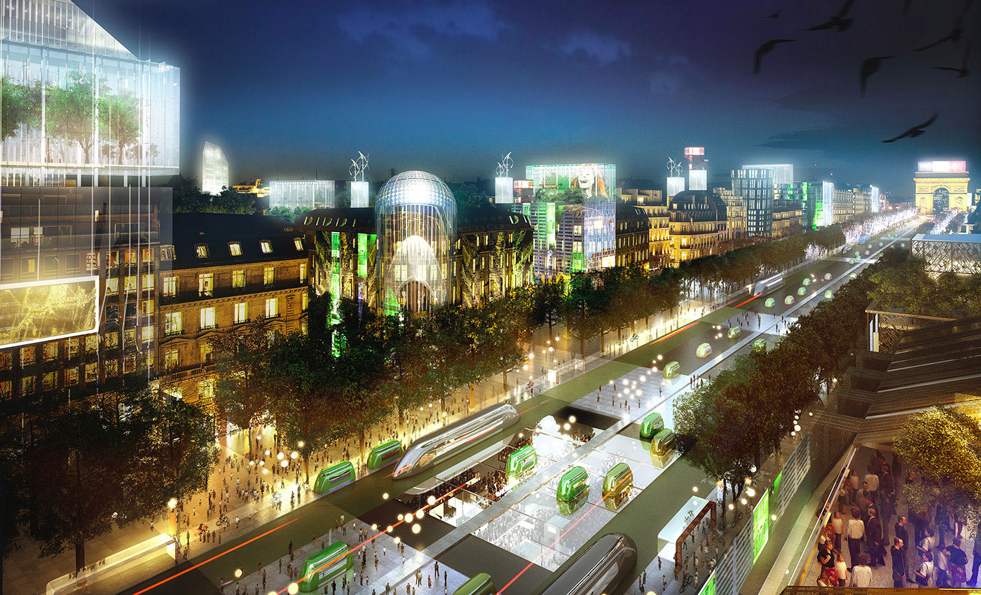 Les Champs Elysées en 2025 Paris Futur