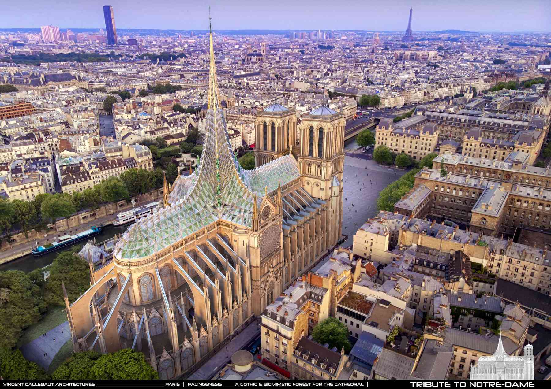 Tous les projets de rénovation de Notre Dame de Paris - Paris Futur