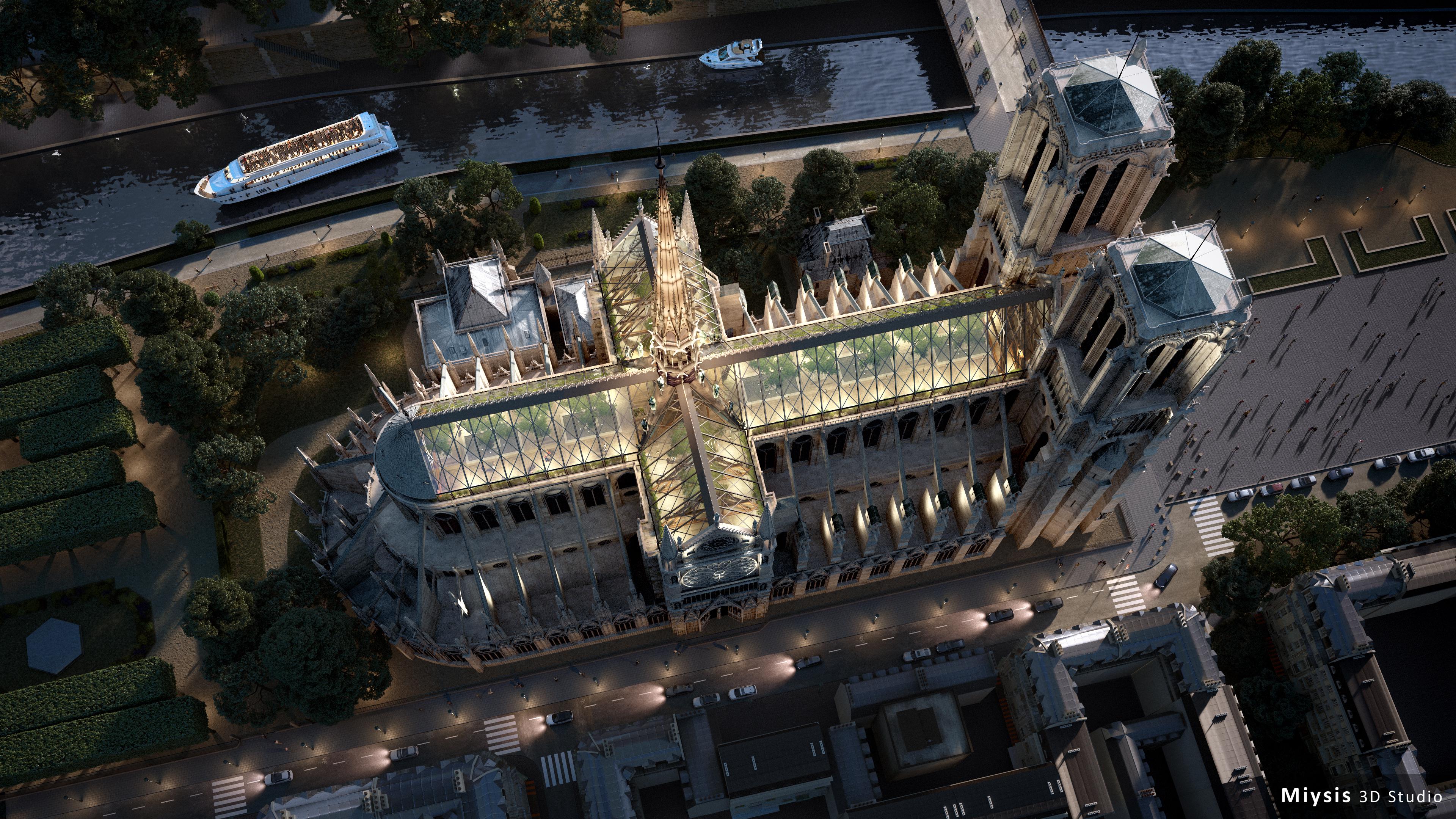 Rénovation de Notre Dame de Paris par Miysis Paris Futur